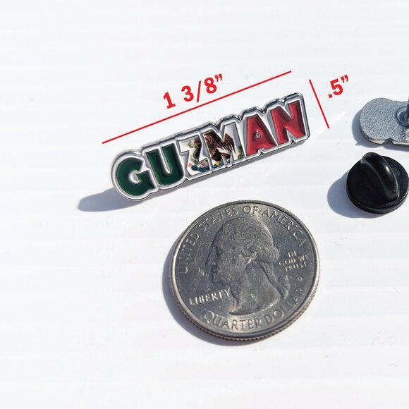 Pin Guzman Pin for Caps Clothing Enamel Badge MTZ Mexican Flag Pin Guzman Flag - Picture 5 of 5